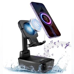 COMISO 2-in-1 Wireless Induction Speaker with Stand